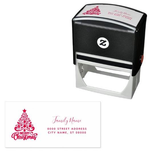 Kerst Retouradres Zelfinkende Stempel (In situ)