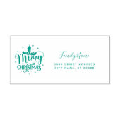 Kerst Retouradres Zelfinkende Stempel (Design)