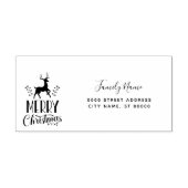 Kerst Retouradres Zelfinkende Stempel (Design)
