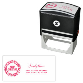 Kerst Retouradres Zelfinkende Stempel