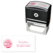 Kerst Retouradres Zelfinkende Stempel
