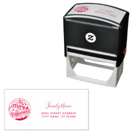 Kerst Retouradres Zelfinkende Stempel