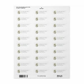 Kerst Retouradreslabels Etiket (Full Sheet)