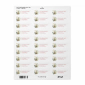 Kerst Retouradreslabels Etiket (Full Sheet)
