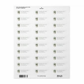 Kerst Retouradreslabels Etiket (Full Sheet)