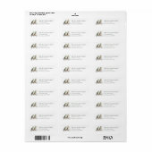 Kerst Retouradreslabels Etiket (Full Sheet)