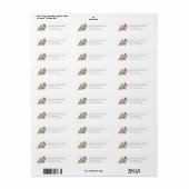 Kerst Retouradreslabels Etiket (Full Sheet)