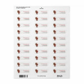 Kerst Retouradreslabels Sinterklaas Etiket (Full Sheet)