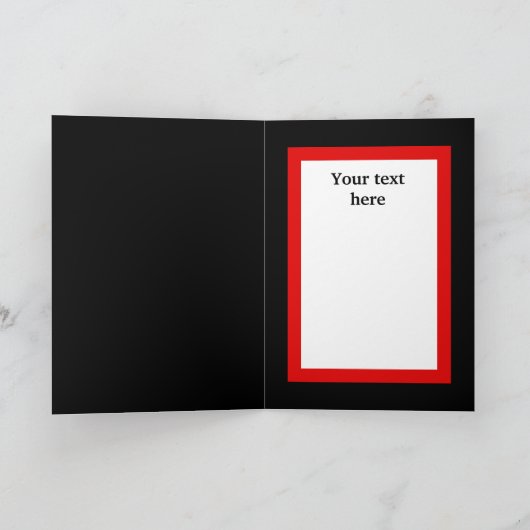 Kerst  retro aanpasbare meisjeskaart feestdagen kaart (Binnen)