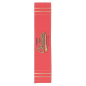 Kerst Retro Aanpassen 14 x 72 Korte Tafelloper (Voorkant)