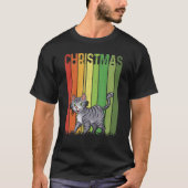 Kerst Retro Bobcats Leuke Groep Matching Xmas H T-shirt (Voorkant)