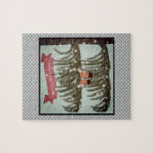Kerst, Retro, Bullfinches Legpuzzel (Horizontaal)