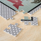 Kerst, Retro, Bullfinches Legpuzzel (Zijkant)