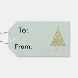 Kerst retro cadeau labels cadeaulabel
