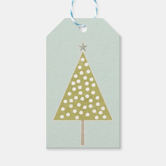 Kerst retro cadeau labels cadeaulabel (Voorkant)