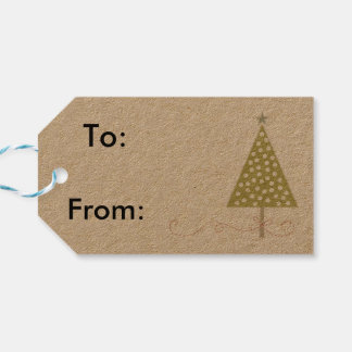 Kerst retro cadeau labels cadeaulabel