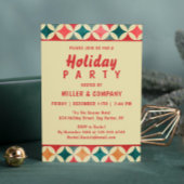 Kerst Retro Chic Corporate Kerstfeest Kaart