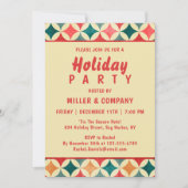 Kerst Retro Chic Corporate Kerstfeest Kaart (Voorkant)