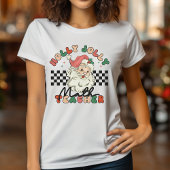 Kerst Retro Holly Jolly Wiskunde Teacher Wit T-shirt