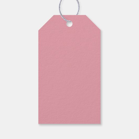 Kerst Retro Roze Vrachtwagen Holiday Gift Label Cadeaulabel (Achterkant)