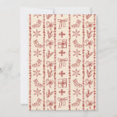 Kerst retro schets groot millennial feest kaart (Achterkant)