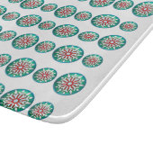 Kerst Retro Stijl Glas Keuken Snijplank (Hoek)