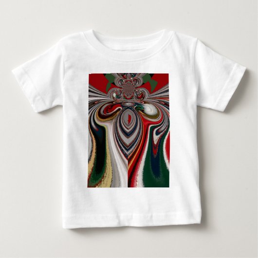 Kerst Retro  Textuur Abstracte Art Print (Voorkant)