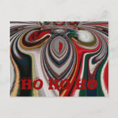 Kerst Retro  Textuur Abstracte Art Print Briefkaart (Voorkant)