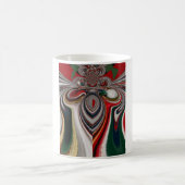 Kerst Retro  Textuur Abstracte Art Print Koffiemok (Center)