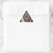 Kerst Retro Textuur Abstracte Art Print Sticker (Tas)