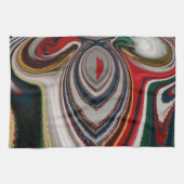Kerst Retro  Textuur Abstracte Art Print Theedoek (Horizontaal)