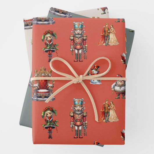 Kerst Retro Vinted Fairycore Inpakpapier Vel (In situ)