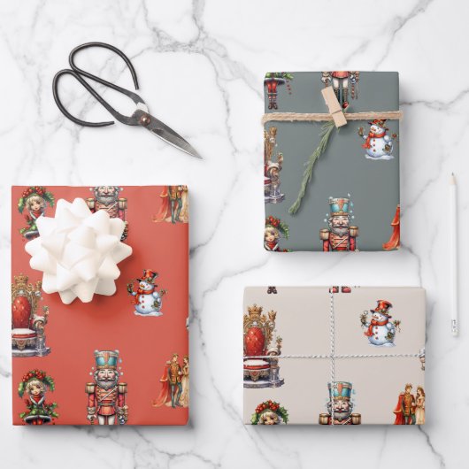 Kerst Retro Vinted Fairycore Inpakpapier Vel (Voorkant)