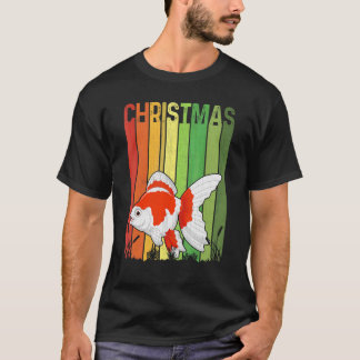 Kerst Retro Vis Lief Groep Passend Xmas Feest T-shirt