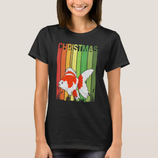 Kerst Retro Vis Lief Groep Passend Xmas Feest T-shirt