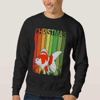 Kerst Retro Vis Lieve Groep Matching Kerstmis Vaka Trui