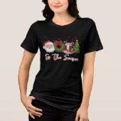 Kerst, retro vrolijk, Grappig Kerstcadeau shirt (Voorkant)