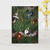 “Kerst Ridder" Kerstkaart Kaart (Gele Bloem)