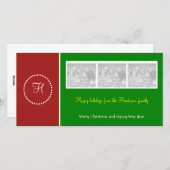 Kerst Ring Fotokaart Feestdagenkaart (Voorkant / Achterkant)