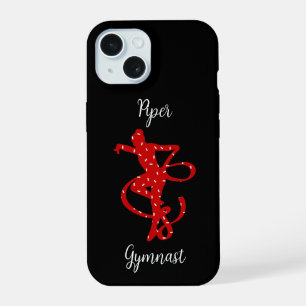 Kerst Ritmische Gymnastiek Rode Candysprinkels iPhone 15 Case