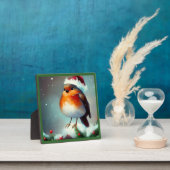 Kerst Robin 1 Fotoplaat (Insitu)