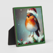 Kerst Robin 1 Fotoplaat (Voorkant)