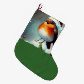 Kerst Robin 1 Grote Kerstsok (Voorkant (Hangend))