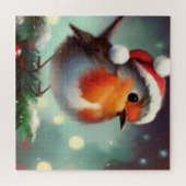 Kerst Robin (2) Legpuzzel (Horizontaal)