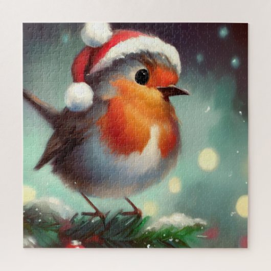 Kerst Robin (2) Legpuzzel (Verticaal)