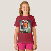 Kerst Robin 2 T-shirt (Voorkant volledig)