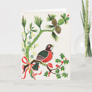 Kerst Robin Feestdagen Kaart