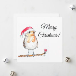 Kerst Robin Feestdagenkaart