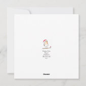 Kerst Robin Feestdagenkaart (Achterkant)