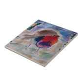 Kerst Robin Keramische Tegel Tegeltje (Zijkant)